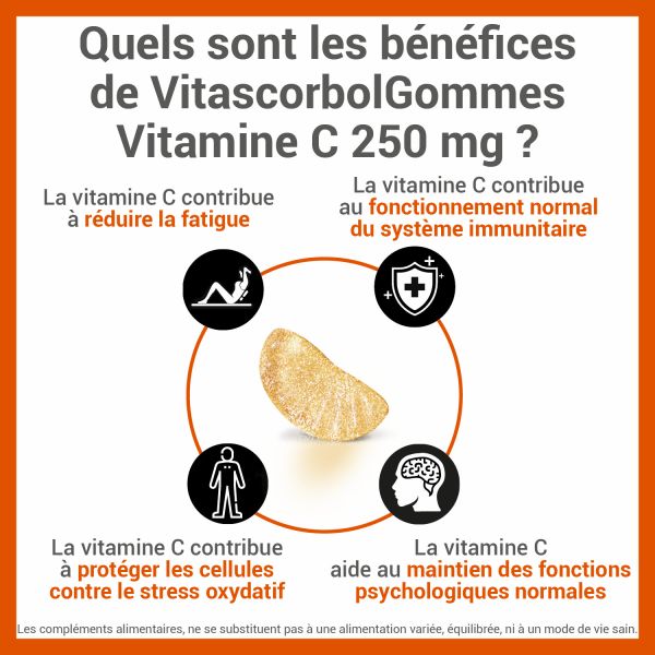 Gommes Vitamine C 250mg 